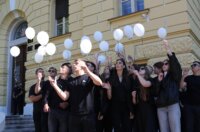 ibenik: ibenski  maturanti su norijadu posvetili Luki Milovcu sa 19 minuta utnje i 19 bijelih balona