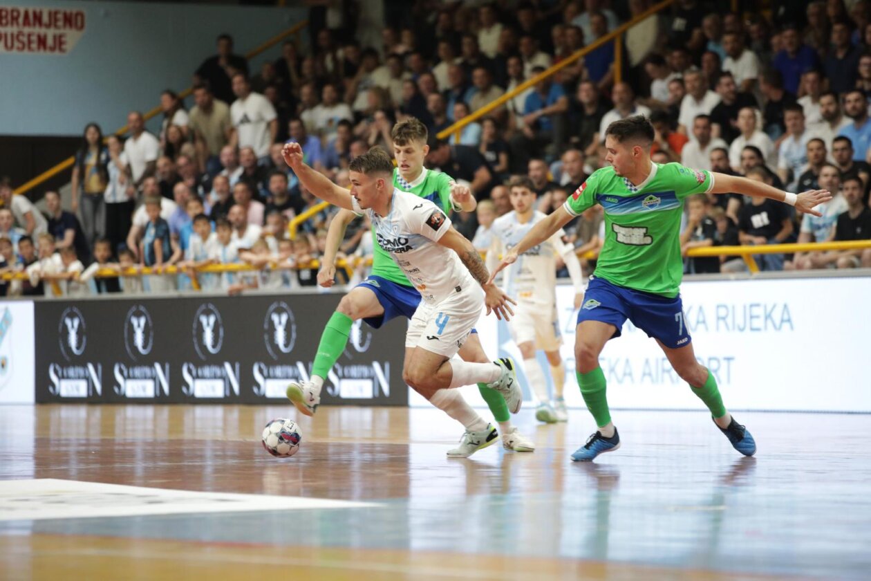Rijeka: Rijeka i Olmissum u prvoj utakmici finale Hrvatske malonogometne lige Rijeka: Rijeka i Olmissum u prvoj utakmici finale Hrvatske malonogometne lige