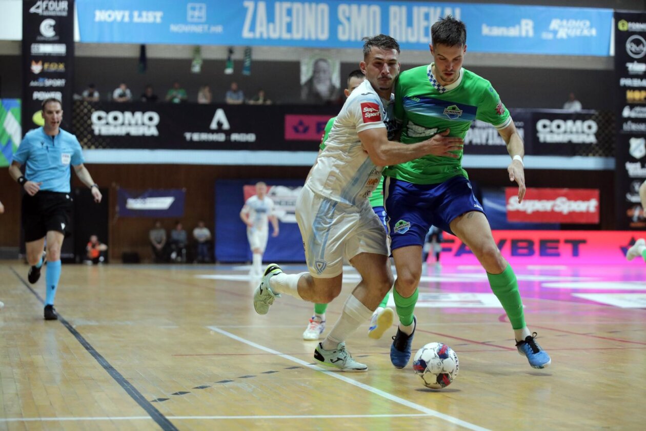 Rijeka: Rijeka i Olmissum u prvoj utakmici finale Hrvatske malonogometne lige Rijeka: Rijeka i Olmissum u prvoj utakmici finale Hrvatske malonogometne lige
