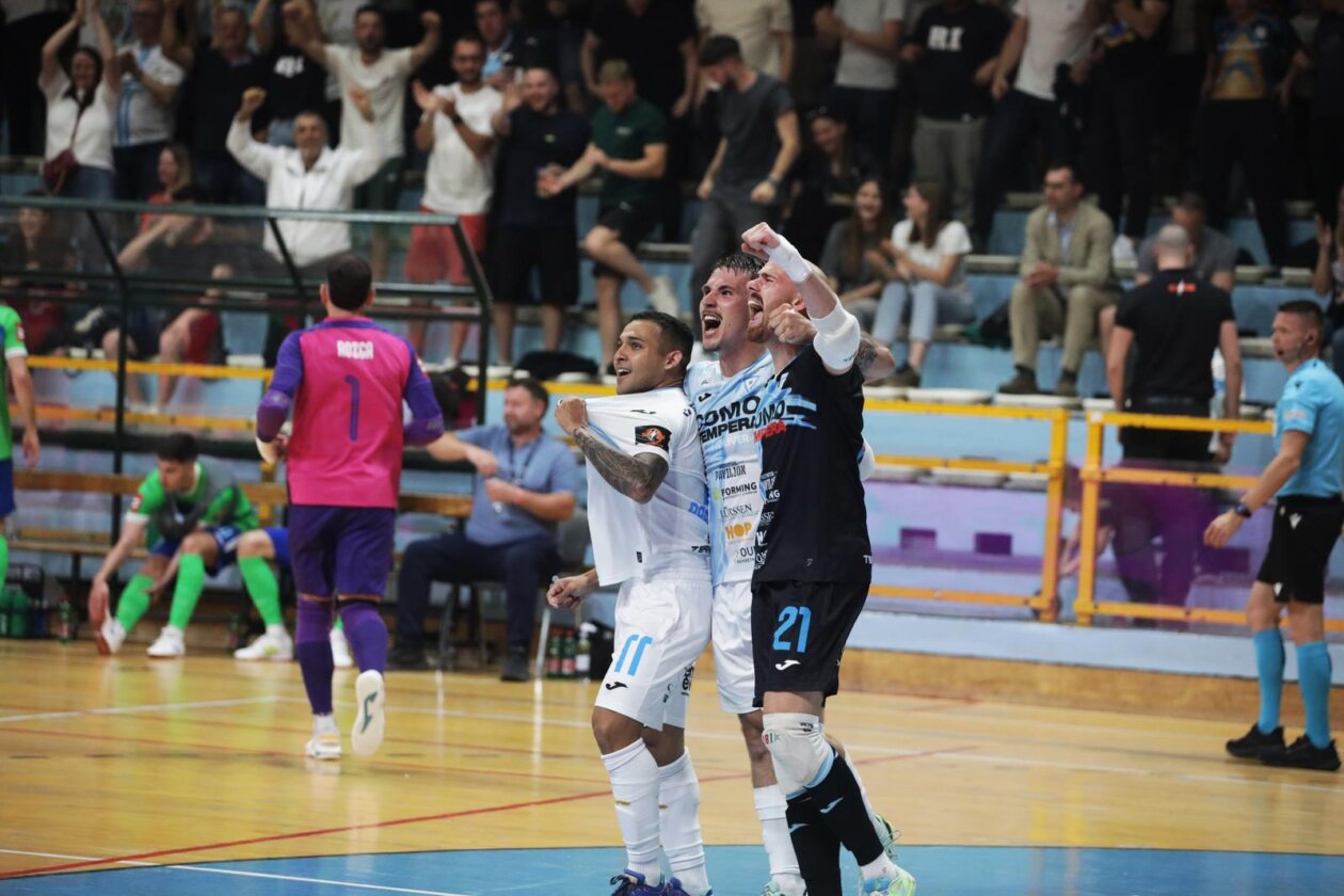 Rijeka: Rijeka i Olmissum u prvoj utakmici finale Hrvatske malonogometne lige Rijeka: Rijeka i Olmissum u prvoj utakmici finale Hrvatske malonogometne lige