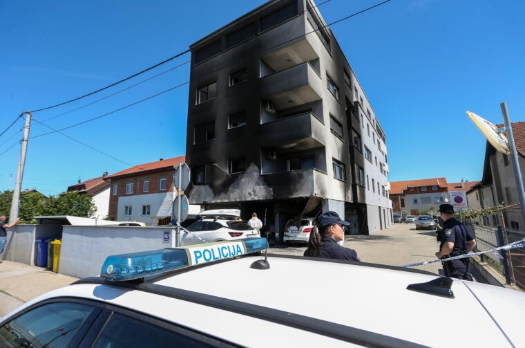 U Velikoj Gorici izgorjela dva Lamborghinija, stambena zgrada i druga vozila U Velikoj Gorici izgorjela dva Lamborghinija, stambena zgrada i druga vozila