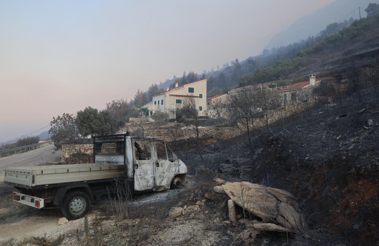 Posljedice požara kod Omiša Posljedice požara kod Omiša