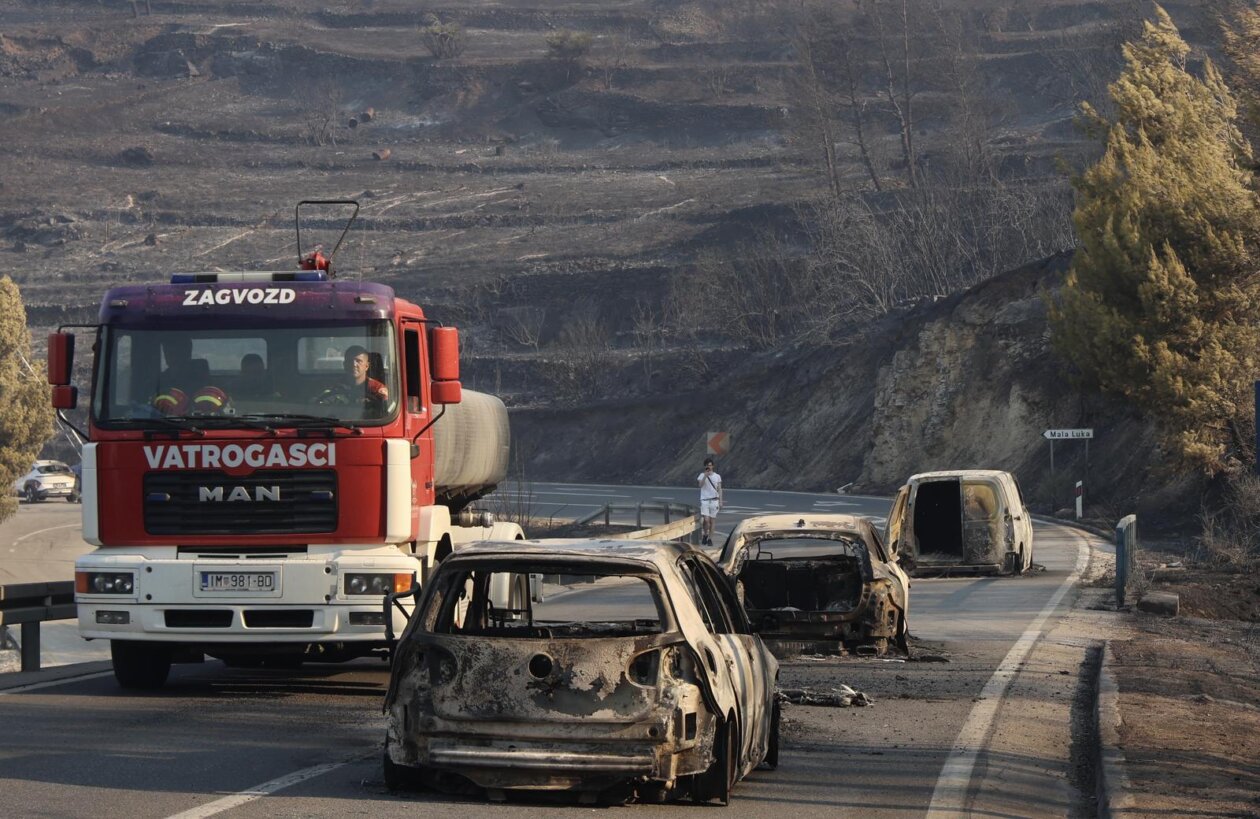 Posljedice požara kod Omiša Posljedice požara kod Omiša