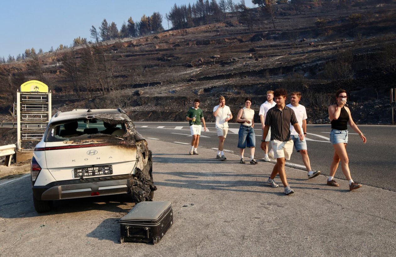 Posljedice požara kod Omiša Posljedice požara kod Omiša