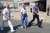 Split: Premijer Plenković u obilasku ozlijeđenih u požaru